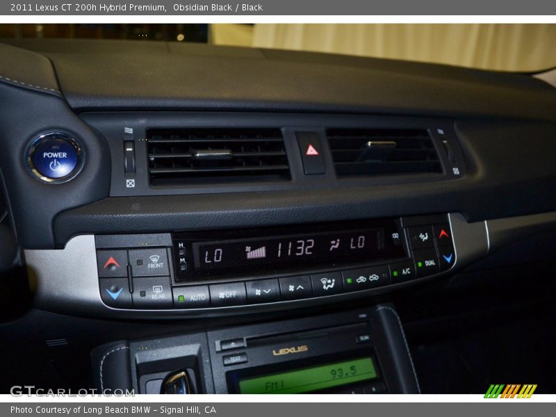 Obsidian Black / Black 2011 Lexus CT 200h Hybrid Premium