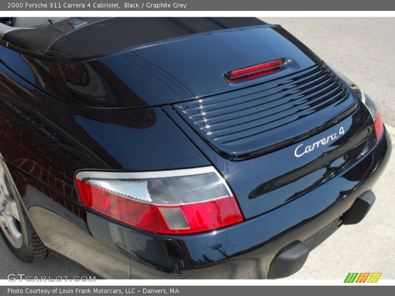 Black / Graphite Grey 2000 Porsche 911 Carrera 4 Cabriolet