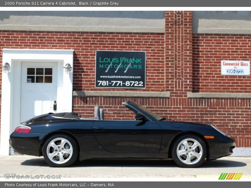 Black / Graphite Grey 2000 Porsche 911 Carrera 4 Cabriolet