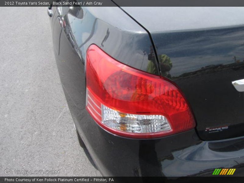 Black Sand Pearl / Ash Gray 2012 Toyota Yaris Sedan
