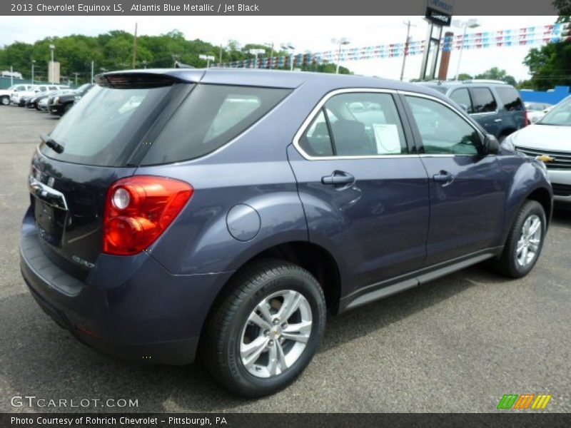 Atlantis Blue Metallic / Jet Black 2013 Chevrolet Equinox LS