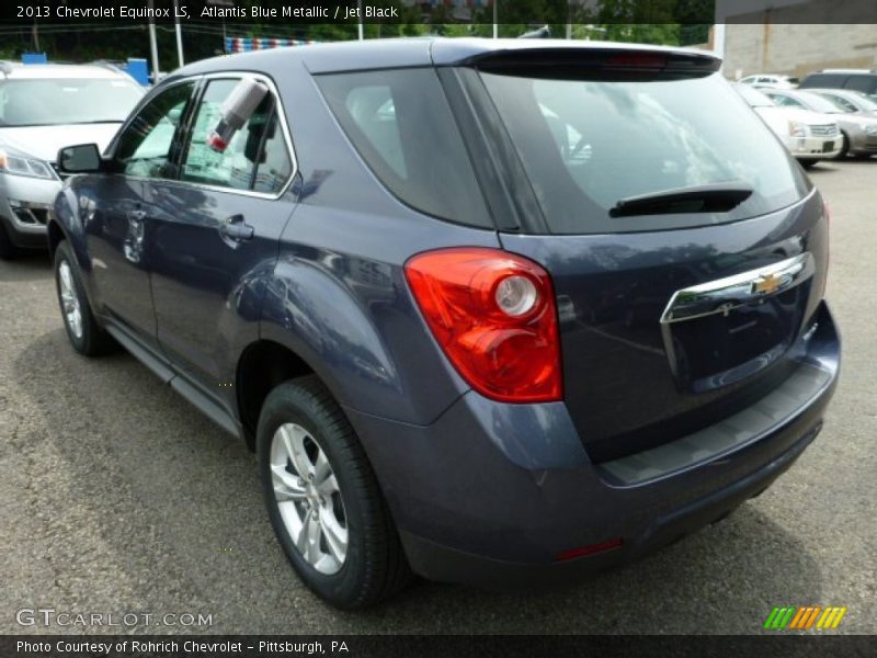 Atlantis Blue Metallic / Jet Black 2013 Chevrolet Equinox LS