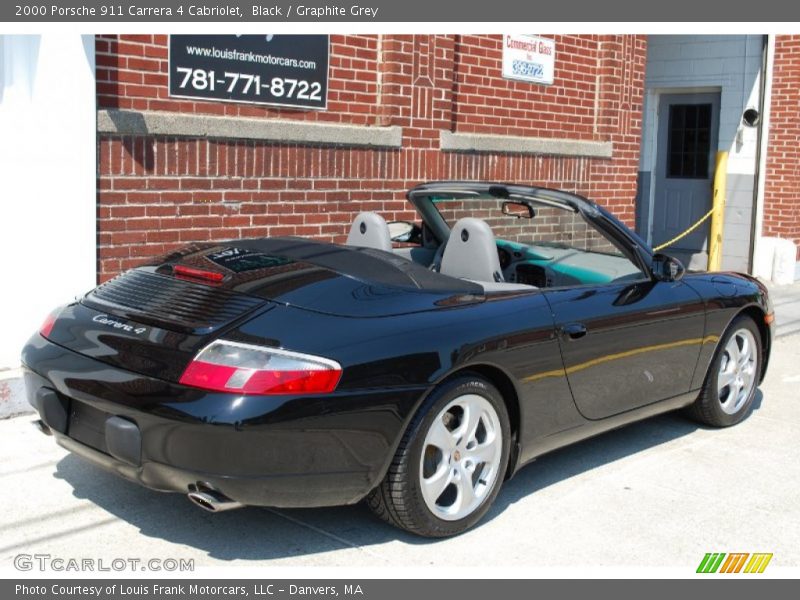 Black / Graphite Grey 2000 Porsche 911 Carrera 4 Cabriolet