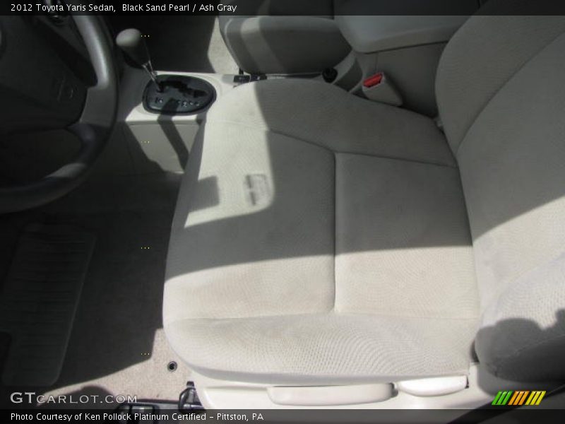 Black Sand Pearl / Ash Gray 2012 Toyota Yaris Sedan