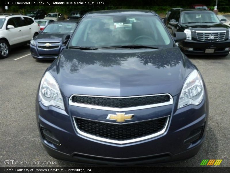 Atlantis Blue Metallic / Jet Black 2013 Chevrolet Equinox LS
