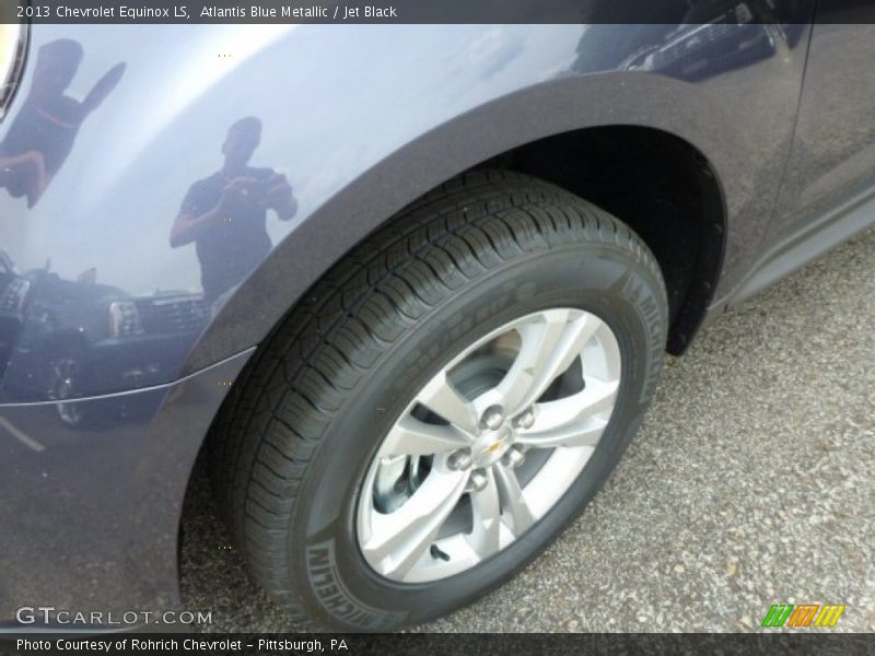Atlantis Blue Metallic / Jet Black 2013 Chevrolet Equinox LS