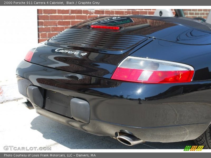 Black / Graphite Grey 2000 Porsche 911 Carrera 4 Cabriolet