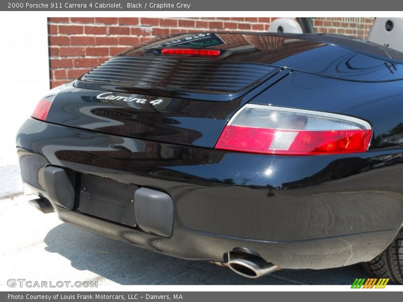 Black / Graphite Grey 2000 Porsche 911 Carrera 4 Cabriolet