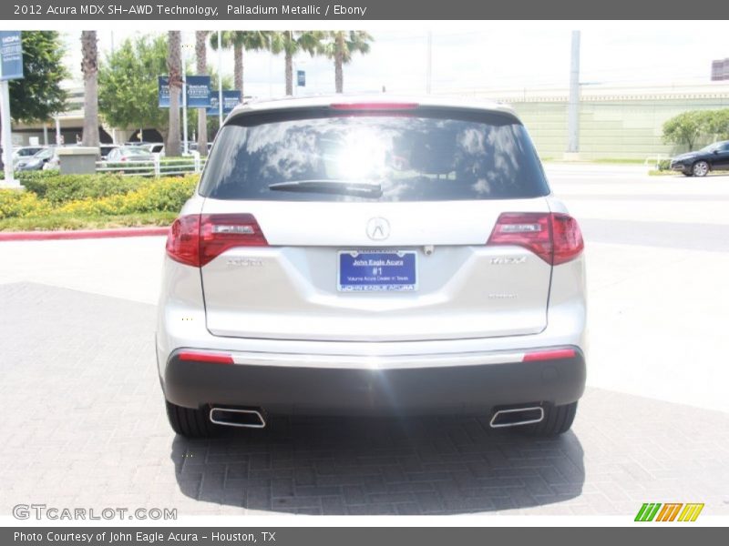 Palladium Metallic / Ebony 2012 Acura MDX SH-AWD Technology
