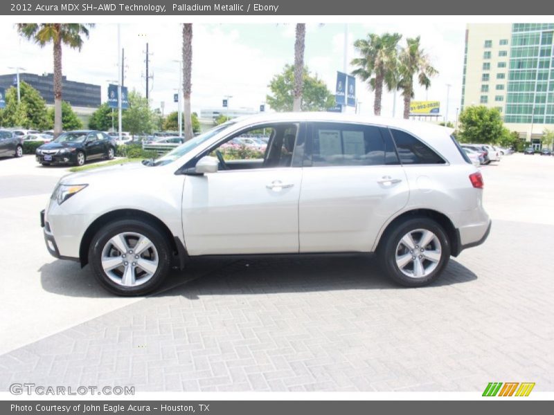 Palladium Metallic / Ebony 2012 Acura MDX SH-AWD Technology