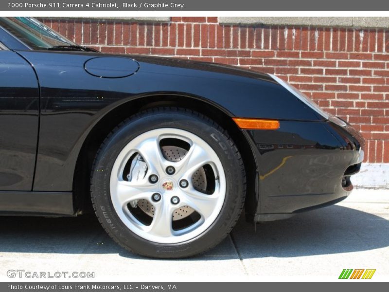 Black / Graphite Grey 2000 Porsche 911 Carrera 4 Cabriolet