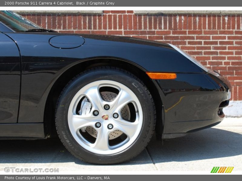 Black / Graphite Grey 2000 Porsche 911 Carrera 4 Cabriolet