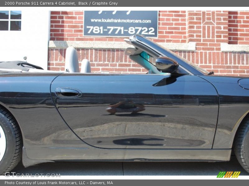 Black / Graphite Grey 2000 Porsche 911 Carrera 4 Cabriolet