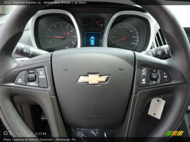 Atlantis Blue Metallic / Jet Black 2013 Chevrolet Equinox LS
