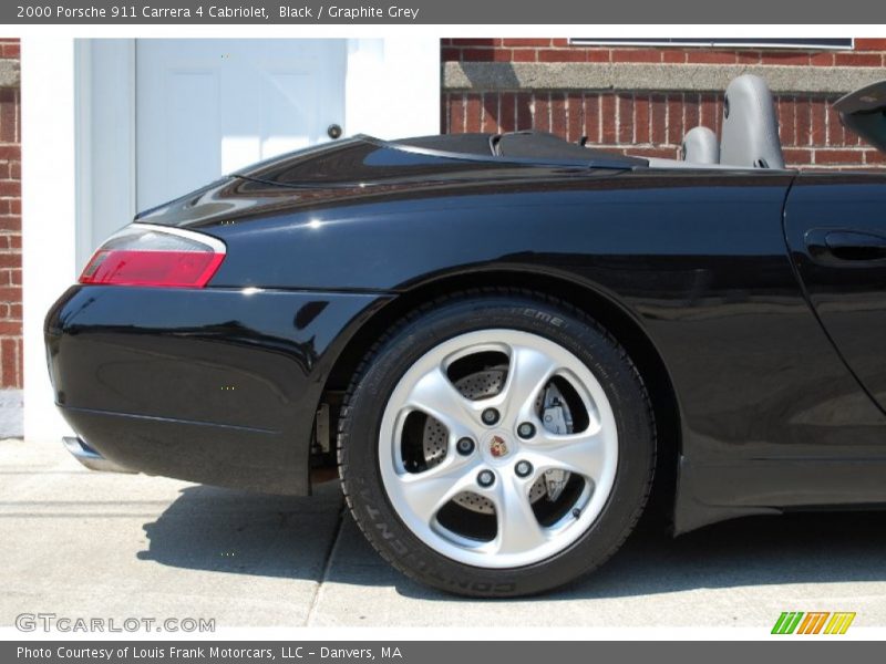 Black / Graphite Grey 2000 Porsche 911 Carrera 4 Cabriolet