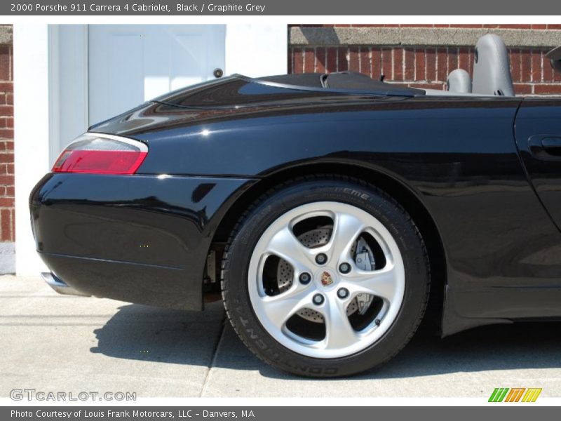 Black / Graphite Grey 2000 Porsche 911 Carrera 4 Cabriolet