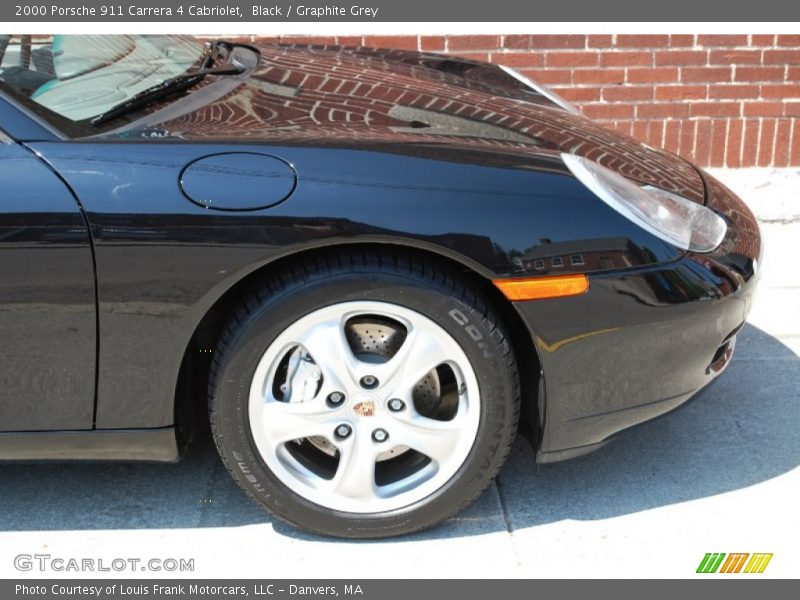 Black / Graphite Grey 2000 Porsche 911 Carrera 4 Cabriolet