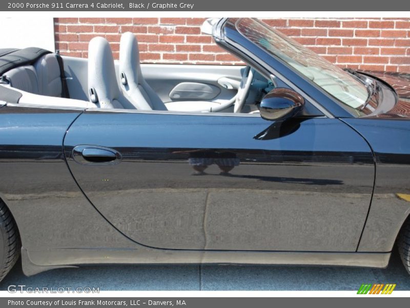 Black / Graphite Grey 2000 Porsche 911 Carrera 4 Cabriolet