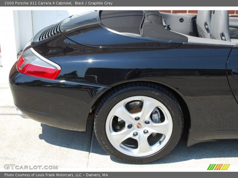 Black / Graphite Grey 2000 Porsche 911 Carrera 4 Cabriolet