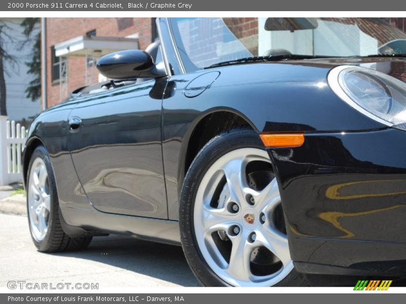 Black / Graphite Grey 2000 Porsche 911 Carrera 4 Cabriolet