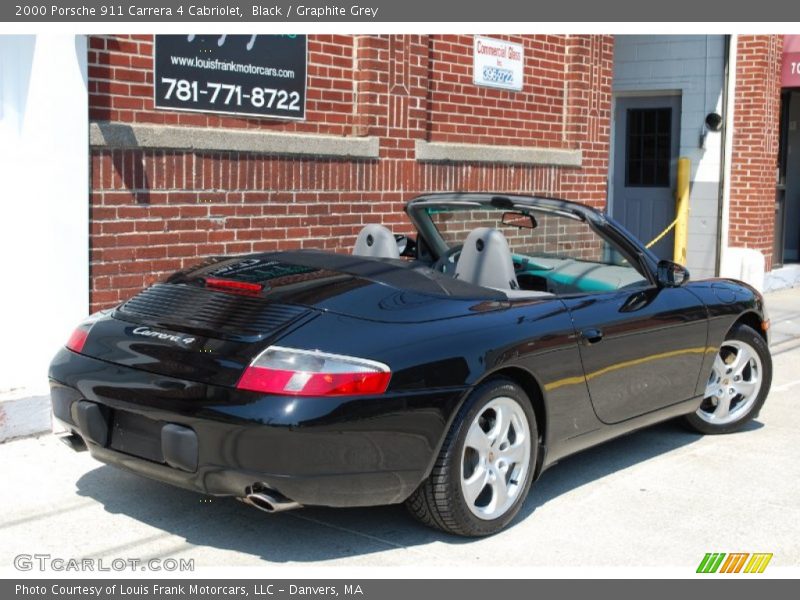 Black / Graphite Grey 2000 Porsche 911 Carrera 4 Cabriolet