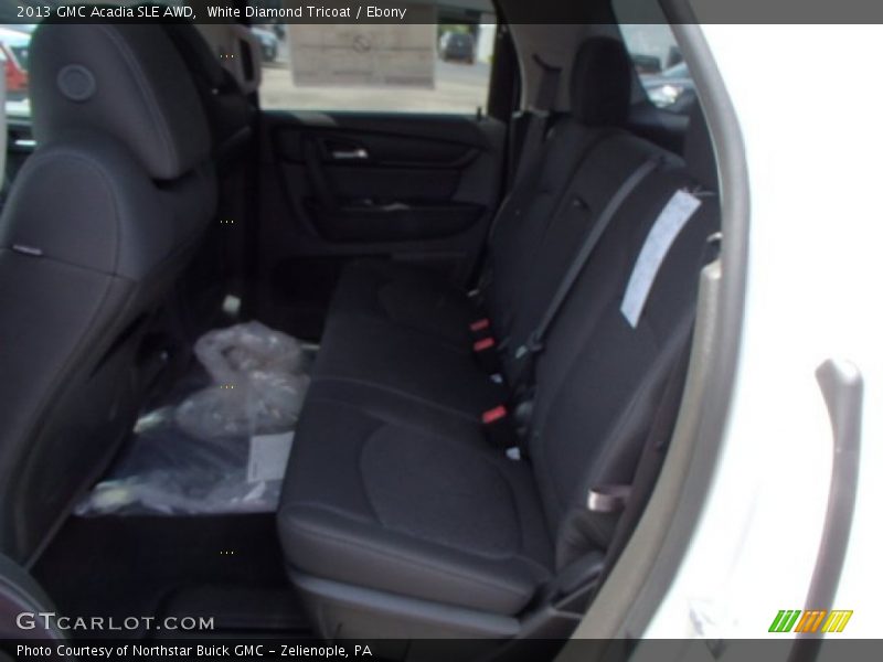 White Diamond Tricoat / Ebony 2013 GMC Acadia SLE AWD