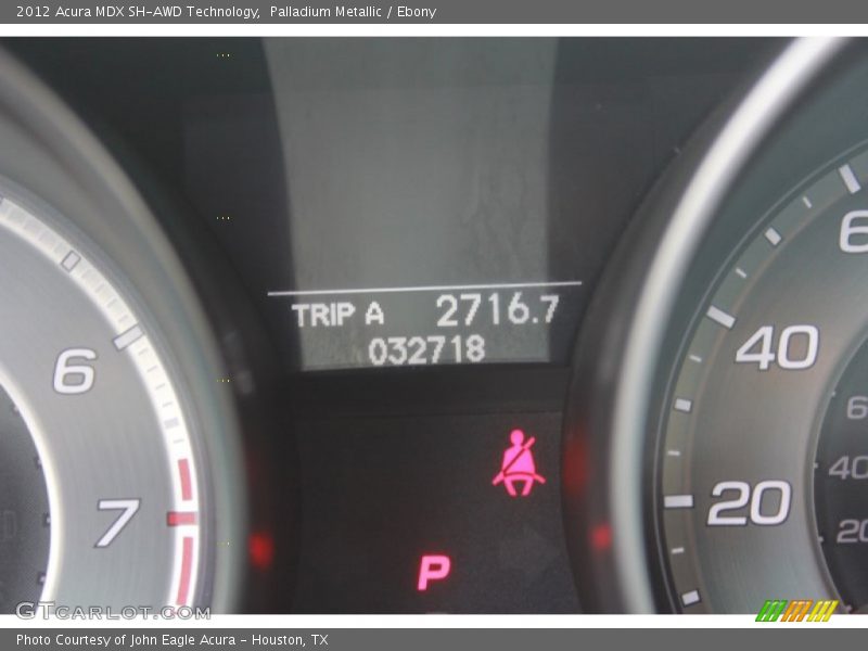Palladium Metallic / Ebony 2012 Acura MDX SH-AWD Technology