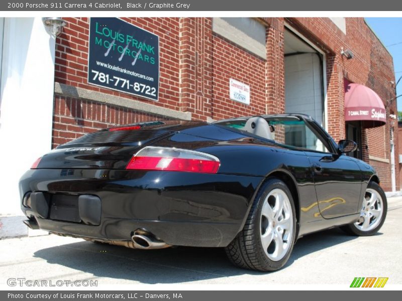 Black / Graphite Grey 2000 Porsche 911 Carrera 4 Cabriolet