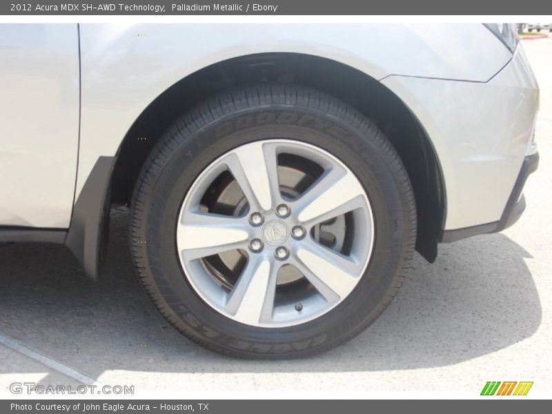 Palladium Metallic / Ebony 2012 Acura MDX SH-AWD Technology