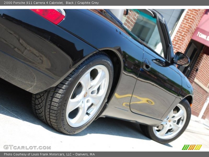 Black / Graphite Grey 2000 Porsche 911 Carrera 4 Cabriolet