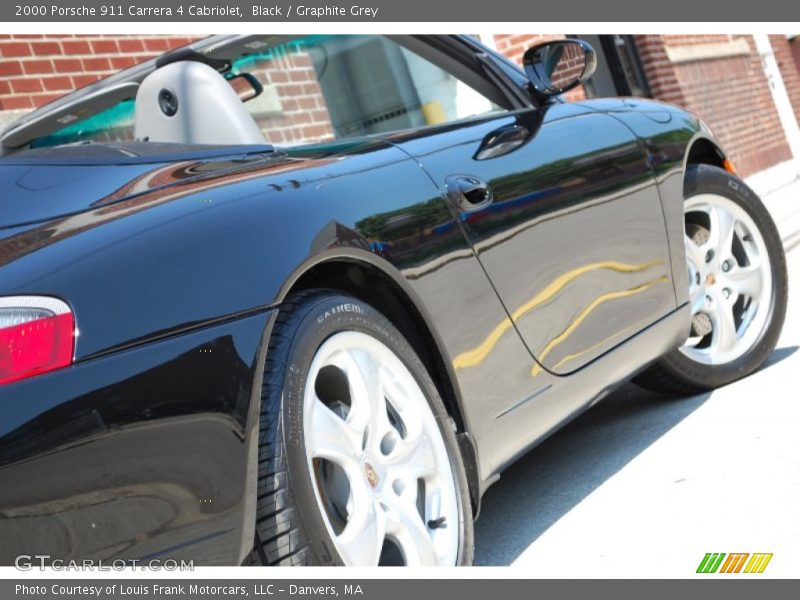 Black / Graphite Grey 2000 Porsche 911 Carrera 4 Cabriolet