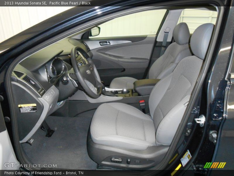 Pacific Blue Pearl / Black 2013 Hyundai Sonata SE