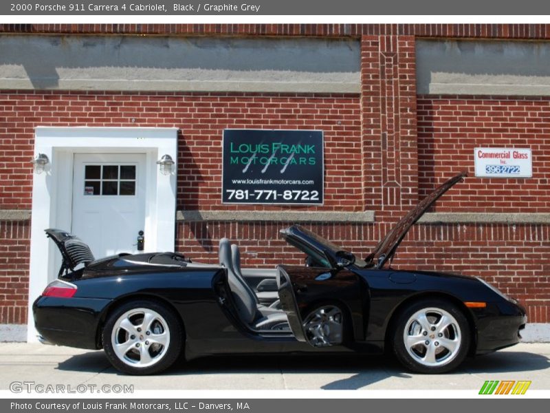 Black / Graphite Grey 2000 Porsche 911 Carrera 4 Cabriolet