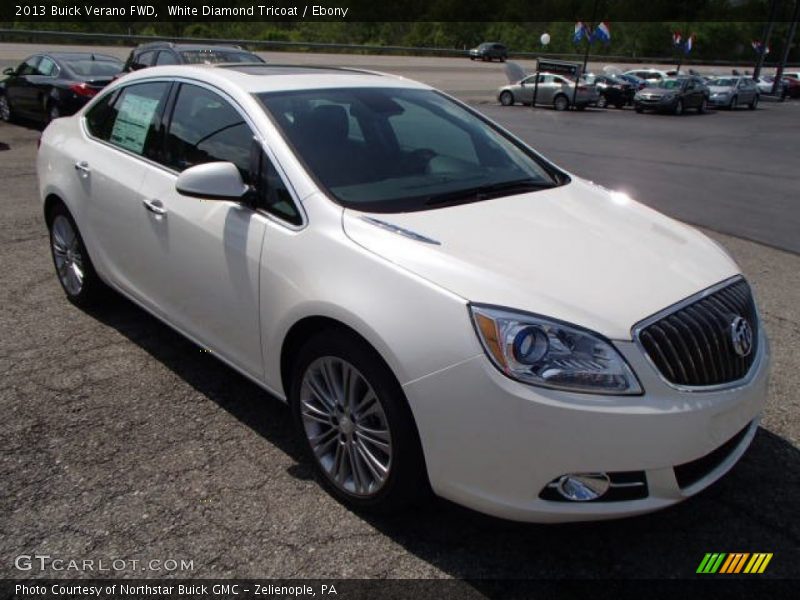 White Diamond Tricoat / Ebony 2013 Buick Verano FWD