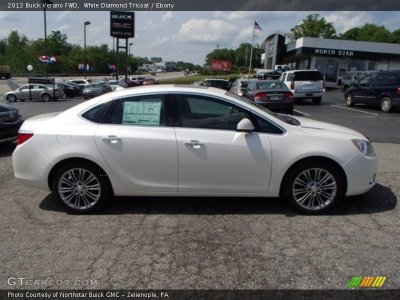 White Diamond Tricoat / Ebony 2013 Buick Verano FWD