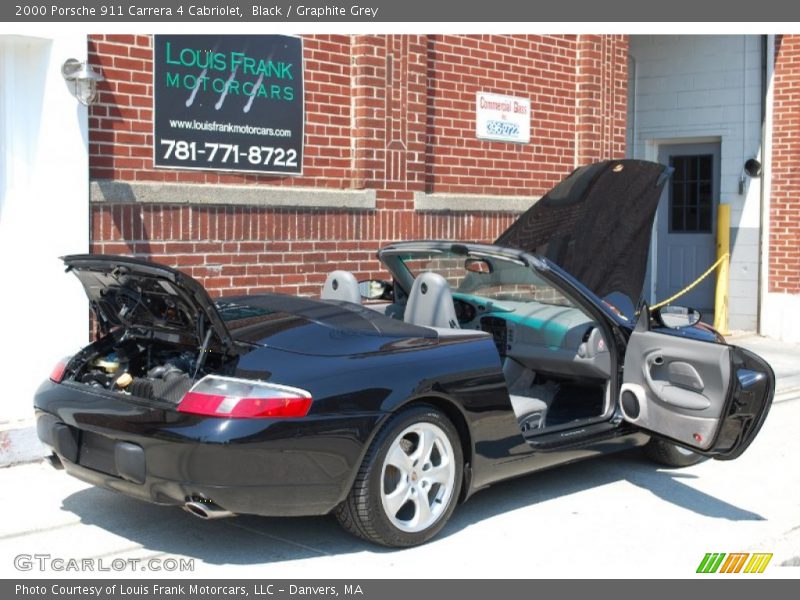 Black / Graphite Grey 2000 Porsche 911 Carrera 4 Cabriolet