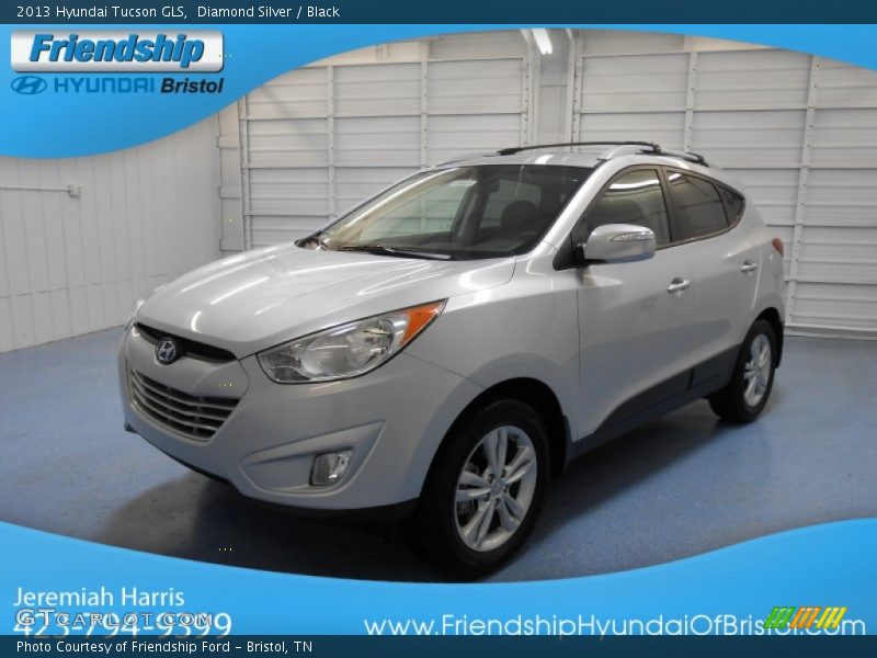 Diamond Silver / Black 2013 Hyundai Tucson GLS