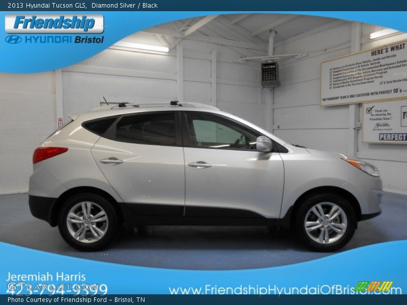 Diamond Silver / Black 2013 Hyundai Tucson GLS