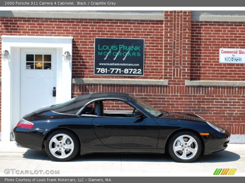 Black / Graphite Grey 2000 Porsche 911 Carrera 4 Cabriolet
