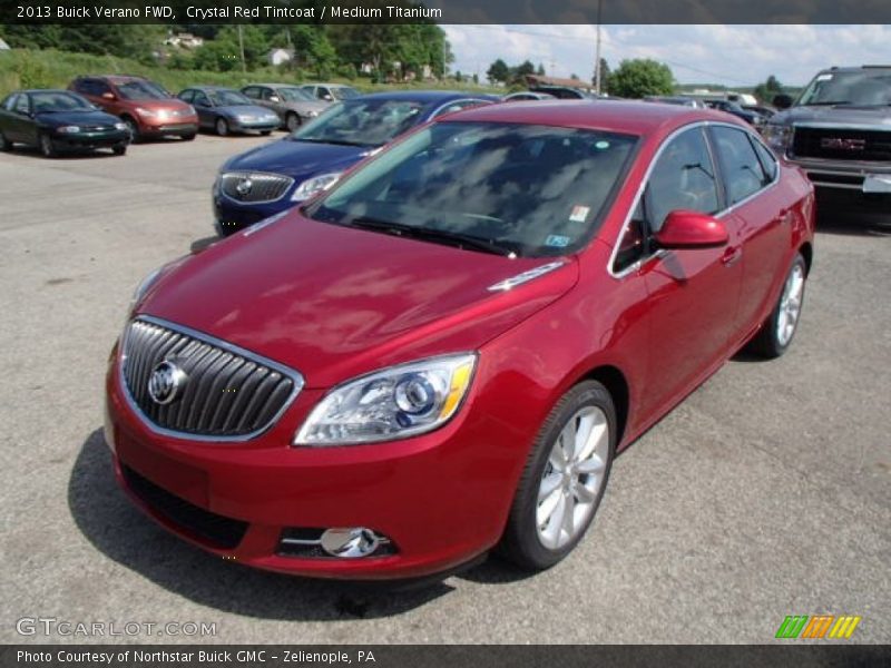 Crystal Red Tintcoat / Medium Titanium 2013 Buick Verano FWD