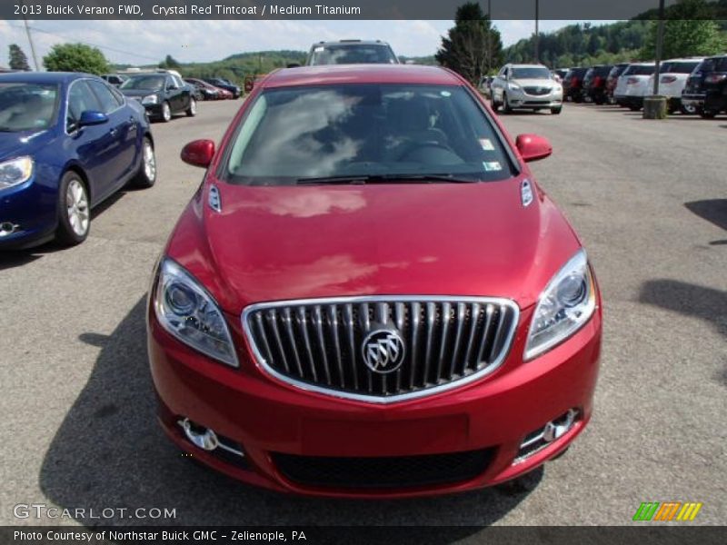 Crystal Red Tintcoat / Medium Titanium 2013 Buick Verano FWD