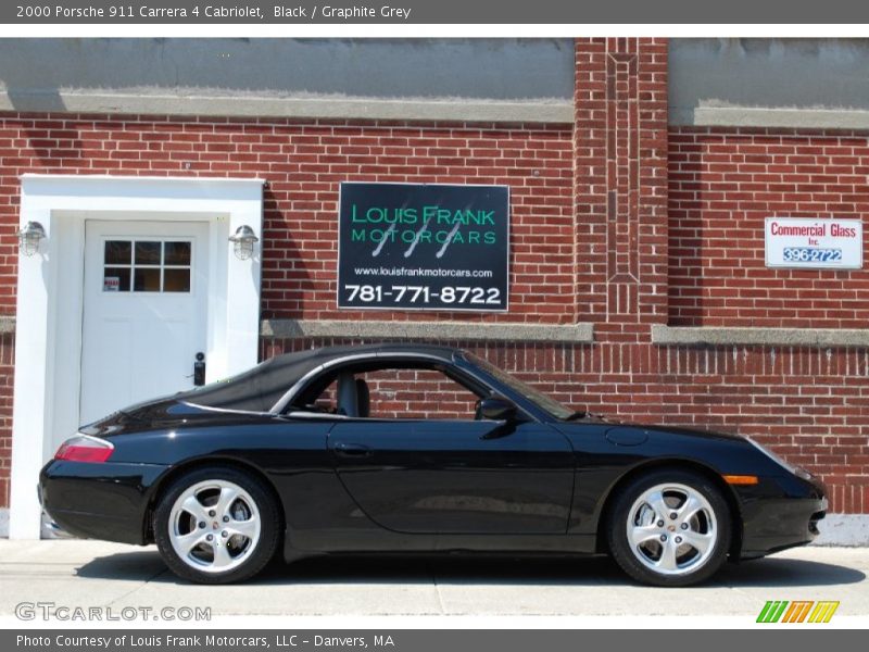 Black / Graphite Grey 2000 Porsche 911 Carrera 4 Cabriolet