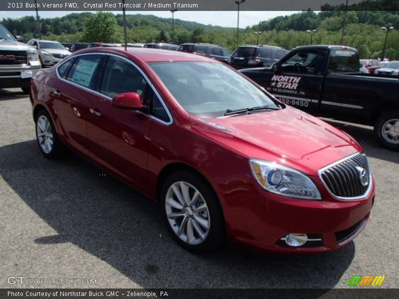 Crystal Red Tintcoat / Medium Titanium 2013 Buick Verano FWD