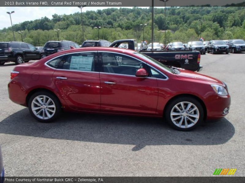 Crystal Red Tintcoat / Medium Titanium 2013 Buick Verano FWD