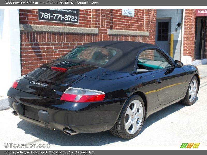 Black / Graphite Grey 2000 Porsche 911 Carrera 4 Cabriolet