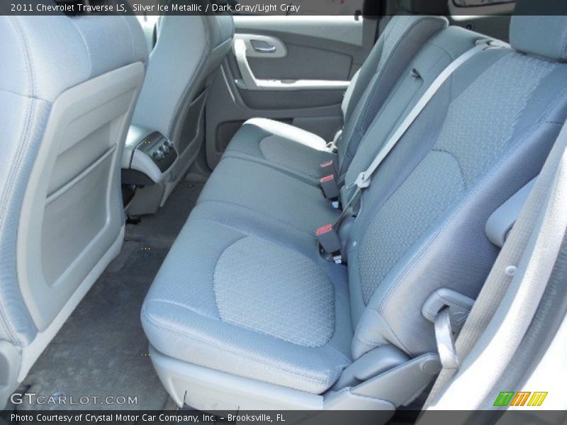 Silver Ice Metallic / Dark Gray/Light Gray 2011 Chevrolet Traverse LS