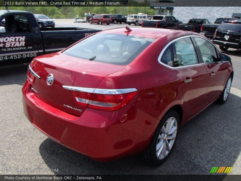Crystal Red Tintcoat / Medium Titanium 2013 Buick Verano FWD