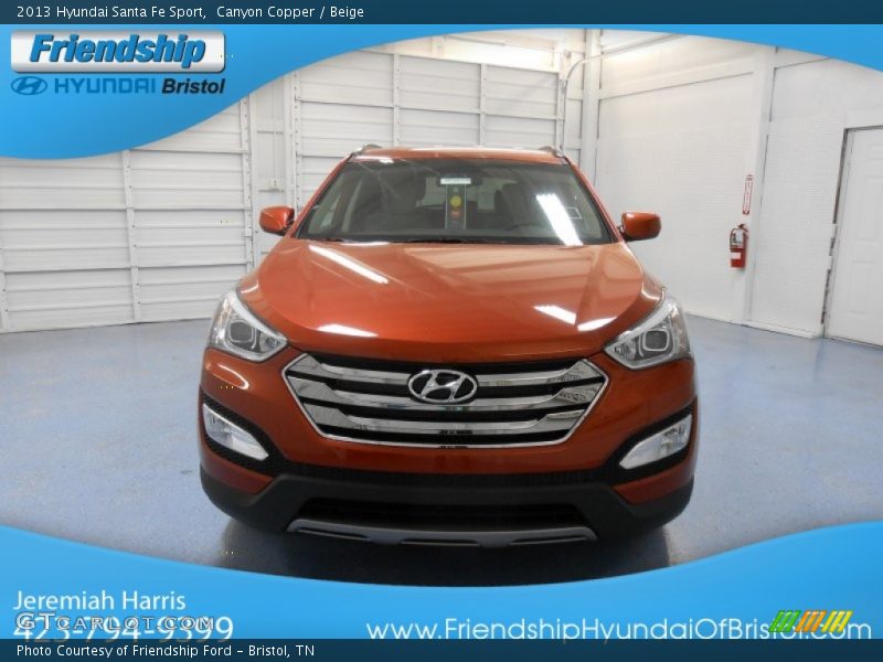 Canyon Copper / Beige 2013 Hyundai Santa Fe Sport