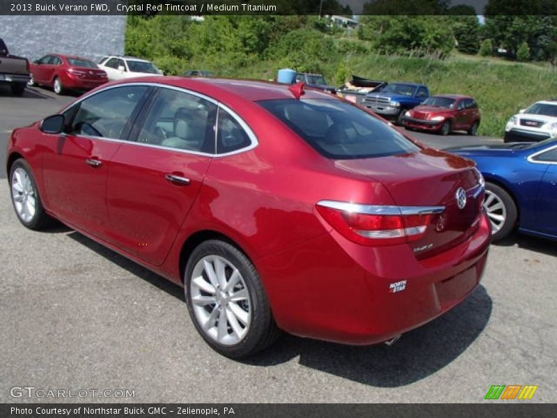 Crystal Red Tintcoat / Medium Titanium 2013 Buick Verano FWD