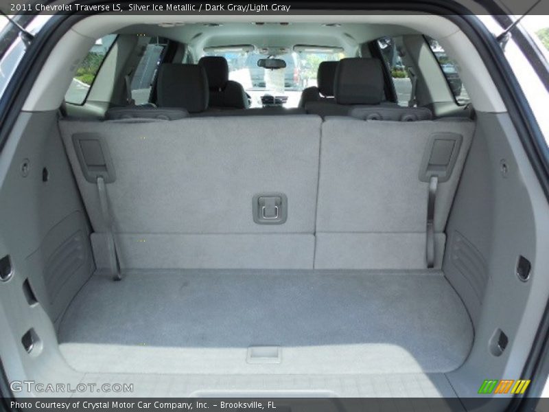 Silver Ice Metallic / Dark Gray/Light Gray 2011 Chevrolet Traverse LS